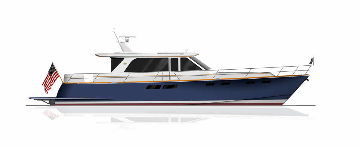 Ray Hunt Design 60' Semi-Custom Motor Yacht