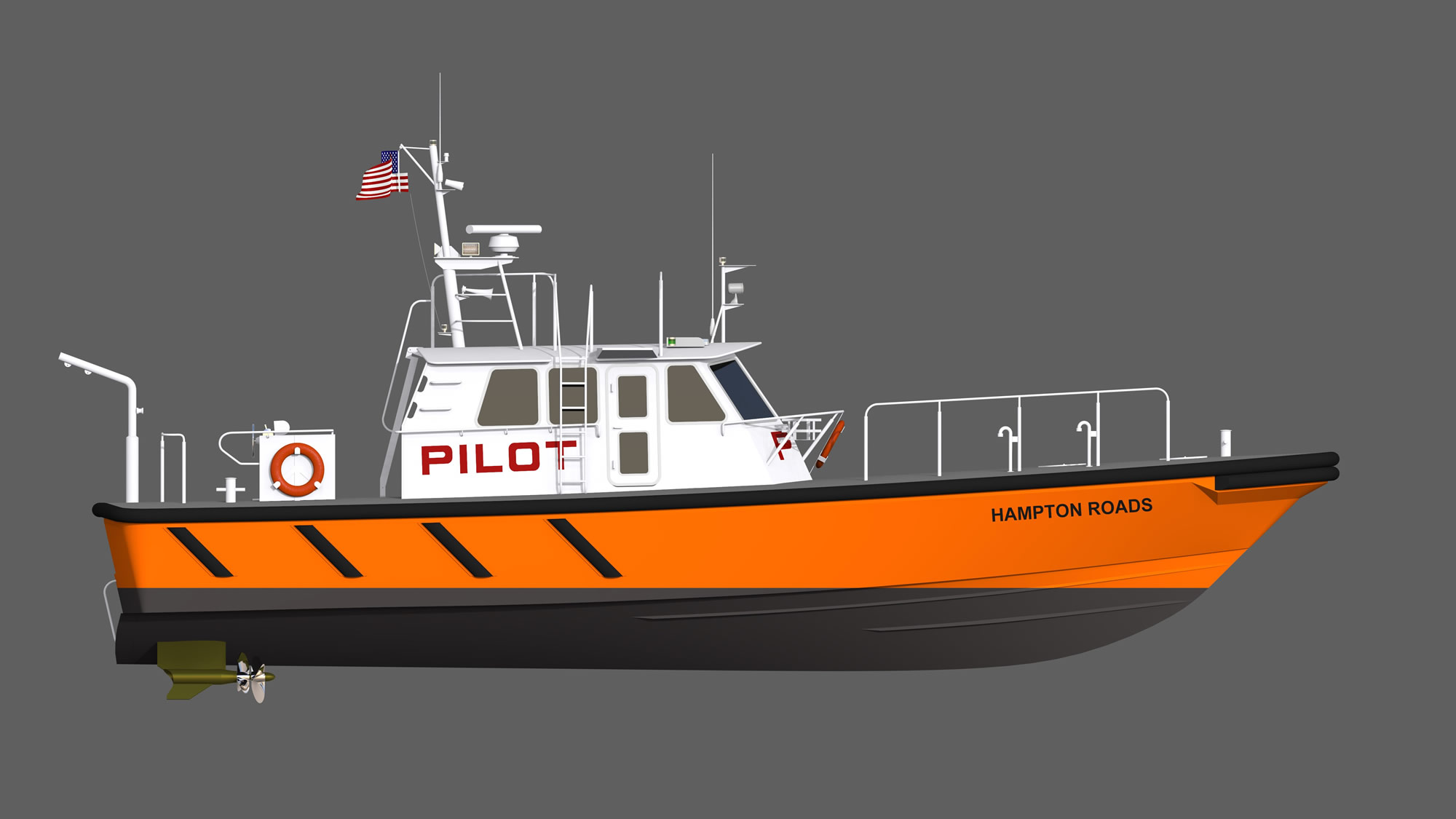 Ray Hunt Design 56' IPS Aluminum Pilot Boat